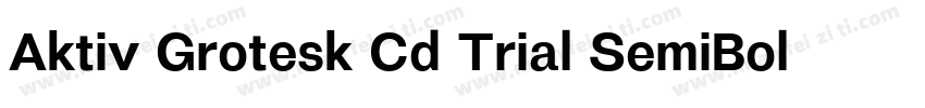 Aktiv Grotesk Cd Trial SemiBold字体转换